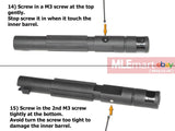 Wii Tech MP9 (KSC-System 7) aluminum outer barrel, black colour - MLEmart.com