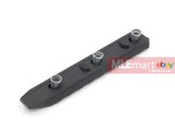 ACM CNC Aluminum Keymod Rail System Modular Rail Section (9-Slot, Black) - MLEmart.com