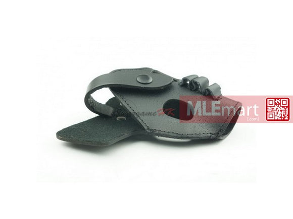 Army Force Leather Waist Holster For PPK/PPKS Pistol (Black) - MLEmart.com