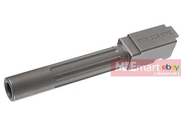 MLEmart.com - Guns Modify SA Bar Steel Barrel - Fluted for Tokyo Marui Model 17 (Metal Grey)