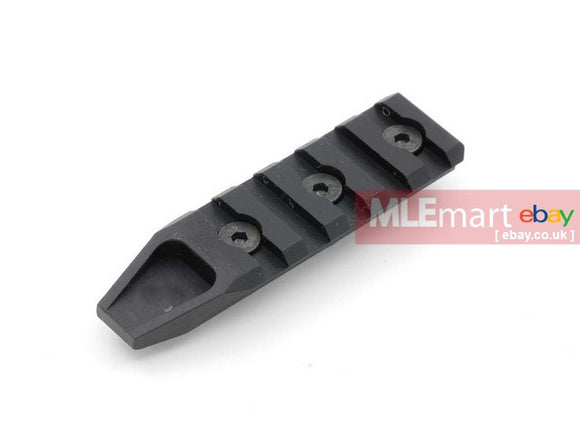 ACM CNC Aluminum Keymod Rail System Modular Rail Section (5-Slot, Black) - MLEmart.com