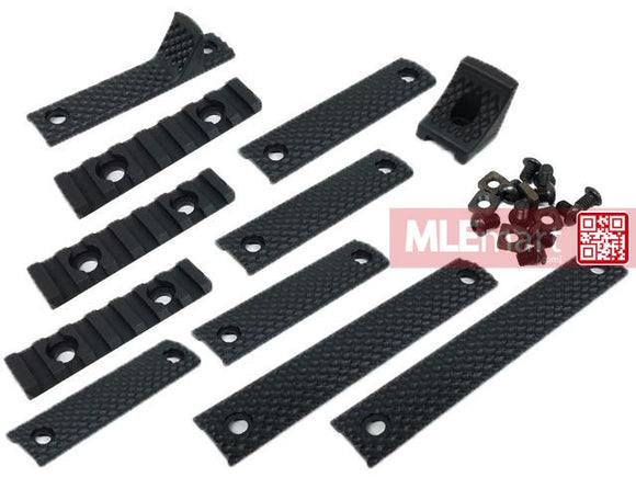 Army Force URX3 Full Rail Set With 3 Rails, Hand Stop And Rail Hand Stop (BK) - MLEmart.com