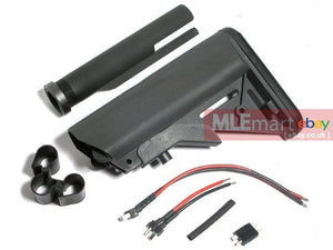G&P M4A1 Extended Battery Buttstock (Black) for Tokyo Marui M4 Series - MLEmart.com