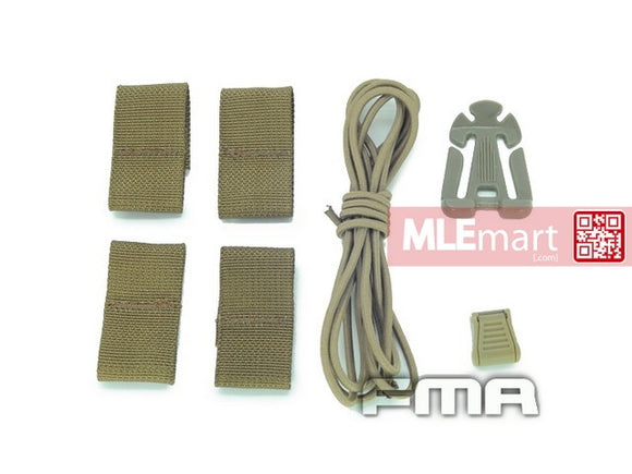 FMA Helmet modified with rubber suits DE TB782 - MLEmart.com