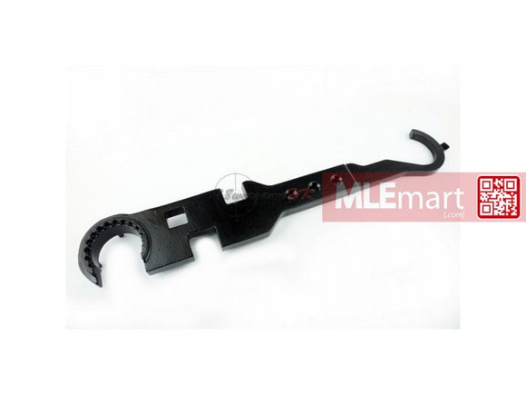 Army Force Extra Heavy Duty Delta Ring and Barrel Nut Armorer Long Wrench Tool - MLEmart.com