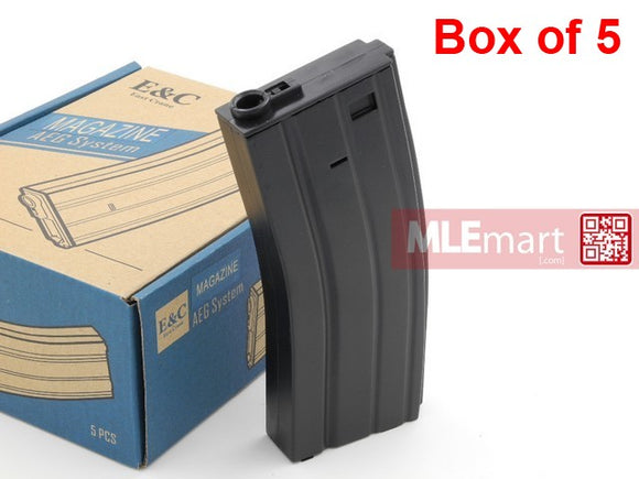 E&C 160 rds Magazine For M4 / M16 AEG (Black - Box of 5) - MLEmart.com