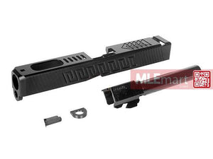 5KU CNC Slide and Barrel Kit Type 3 for Marui G17 GBB (Black) - MLEmart.com