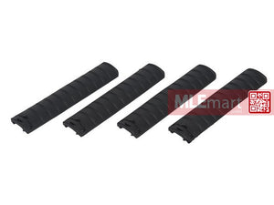Dboys AEG M4 RIS / RAS 11-rib Rail Cover Panels (Black) - MLEmart.com