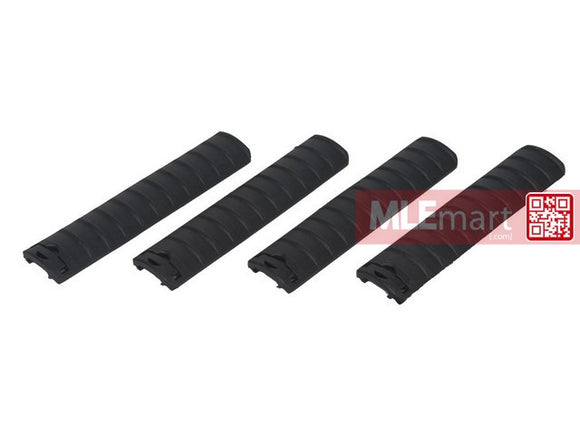 Dboys AEG M4 RIS / RAS 11-rib Rail Cover Panels (Black) - MLEmart.com
