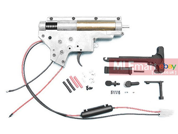 G&P 8mm Bearing Complete Gearbox Set for M4 Series (Rear Wiring / Tamiya Connector) - MLEmart.com