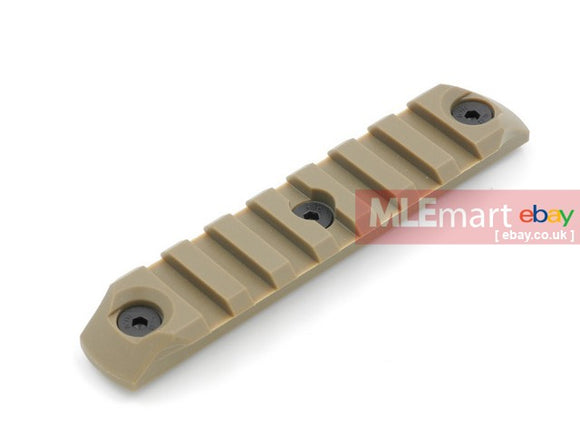Dytac Keymod System Polymer Modular Rail Section (Dark Earth, 7-slot) - MLEmart.com