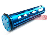 Army Force Full Teeth CNC Piston With Piston Head For SR25 / R85 AEG (Blue) - MLEmart.com