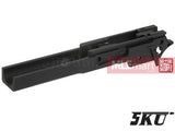 5KU CNC Chassis 5 inch LDC SV 2011 for Marui Hi-Capa 5.1 GBB (Black) - MLEmart.com