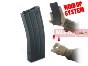 Cyma AEG Flash Magazine M4 / M16 350 rds Pull Cord Mag - MLEmart.com