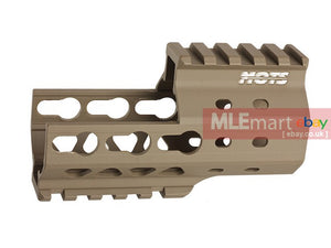 G&P MOTS 4 inch Keymod Rail for Tokyo Marui M4 / M16 AEG (Sand) - MLEmart.com