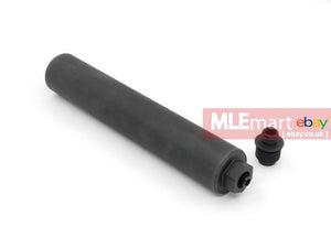 Airsoft Artisan SF / G Style 762 Silencer with Range-up Adapter Kit - 35mm x 220mm - BK (Marui VSR-10) - MLEmart.com