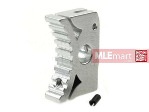 5KU Type 2 Aluminium Trigger for Marui Hi-Capa M1911 / MEU GBB (Silver) - MLEmart.com