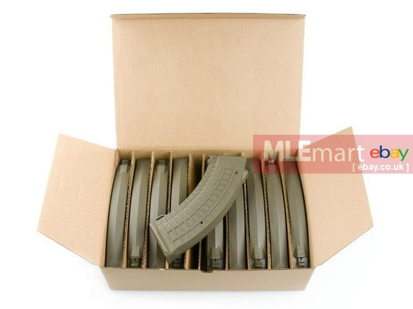 G&P 150rds Mid Cap AK47 Waffle Magazine 10pcs Package (OD) - MLEmart.com