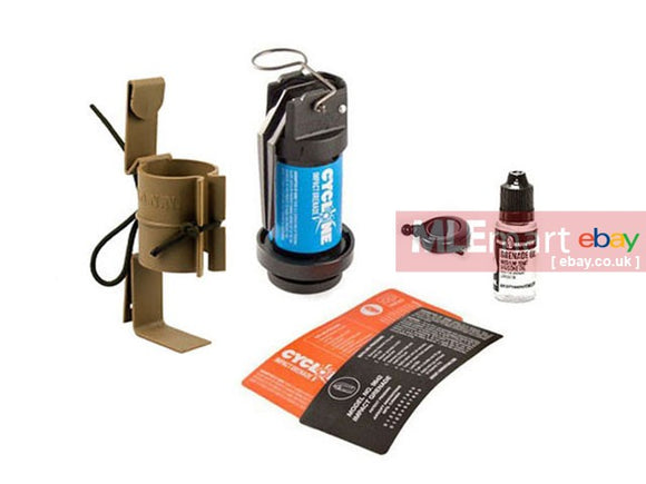 Airsoft Innovations Skirmisher Cyclone Impact BB Grenade with HANN Banger Clip (FDE) - MLEmart.com