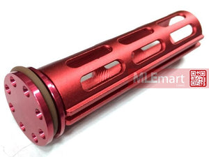 Army Force Full Teeth CNC Piston With Piston Head For SR25 / R85 AEG (Red) - MLEmart.com