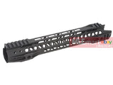 G&P MOTS II 12.5 Inch Upper Cut Keymod for Tokyo Marui M4 / M16 Series - Black - MLEmart.com
