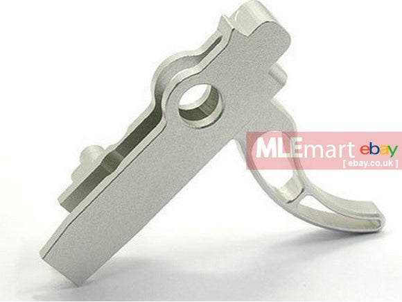 UAC Match Trigger for Tokyo Marui M4A1 MWS (Type A) Silver - MLEmart.com