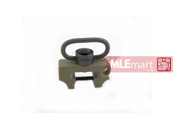 Army Force QD Sling Clip For 20mm Rail (DE) - MLEmart.com