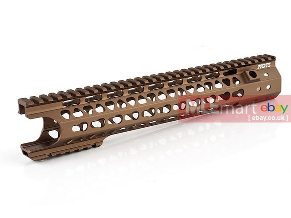 G&P MOTS 12.5 inch Keymod Wire Cutter Rail for Tokyo Marui M4 / M16 AEG (Sand) - MLEmart.com