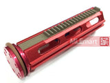Army Force Full Teeth CNC Piston With Piston Head For SR25 / R85 AEG (Red) - MLEmart.com