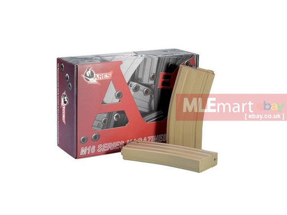 Ares M16 85Rds Magazine For AEG (10PCS/BOX) - Dark Earth - MLEmart.com