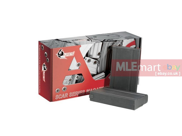 Ares SCAR 74Rds Magazine For AEG (10PCS/BOX) - Gray - MLEmart.com