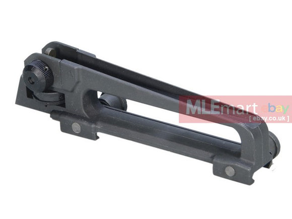 Ares M4 Carrying Handle Rear Sight (Plastic) - Black - MLEmart.com