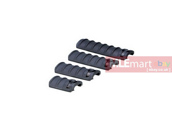 Ares Knight's Type Rail Cover Set - Black - MLEmart.com