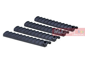 Ares Knight's Type Rail Cover Set (Long) - Black - MLEmart.com