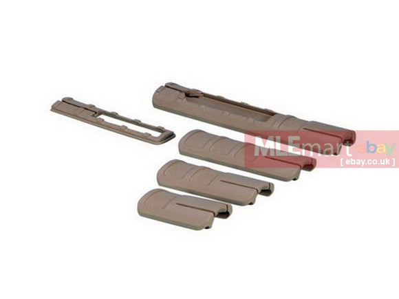 Ares TD Type Rail Cover Set - Dark Earth - MLEmart.com