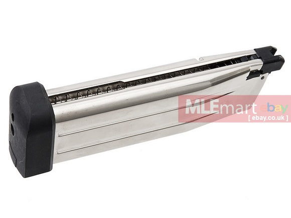 AW Custom 30 rds Spare Green Gas Magazine for Tokyo Marui / WE / AW Hi Capa 5.1 - Silver - MLEmart.com