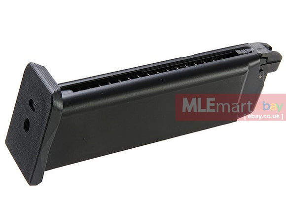 AW Custom 25 rds Gas Magazine for Tokyo Marui G17 / G18C, G26 Advance / AW Custom VX / WE G Series - Black - MLEmart.com