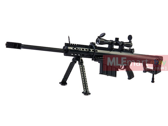 Blackcat Airsoft Mini Model Gun M82A1 Long Rail (Scale 1:4) (BCA-MG-030I) - MLEmart.com