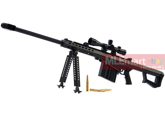 Blackcat Airsoft Mini Model Gun M82A1 (Scale 1:4) - Black - MLEmart.com