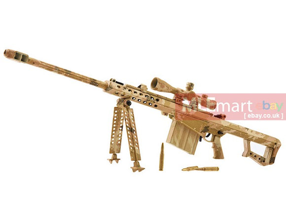 Blackcat Airsoft Mini Model Gun M82A1 (Scale 1:4) - Tan - MLEmart.com