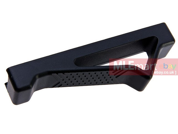 Blackcat Airsoft 20mm Rail Aluminum Angled Grip - Black - MLEmart.com