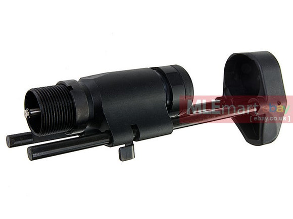 Blackcat Airsoft Retractable Stock for M4 GBB Series - Black - MLEmart.com
