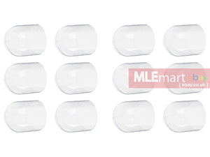 Blackcat Airsoft Breakable Cap for VX Flat Head Projectile (1pack 12pcs) - Clear - MLEmart.com