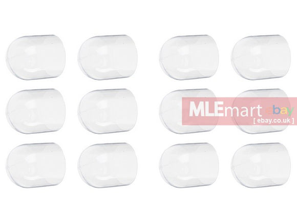 Blackcat Airsoft Breakable Cap for VX Flat Head Projectile (1pack 12pcs) - Clear - MLEmart.com