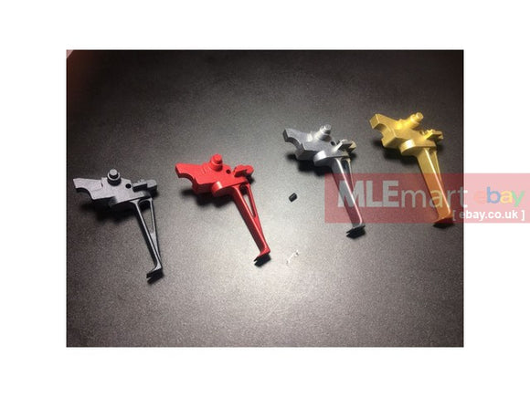 Bow Master 7075 Aluminum Trigger for Systema PTW M4 / AR / 416 ( Type B - Gold) - MLEmart.com