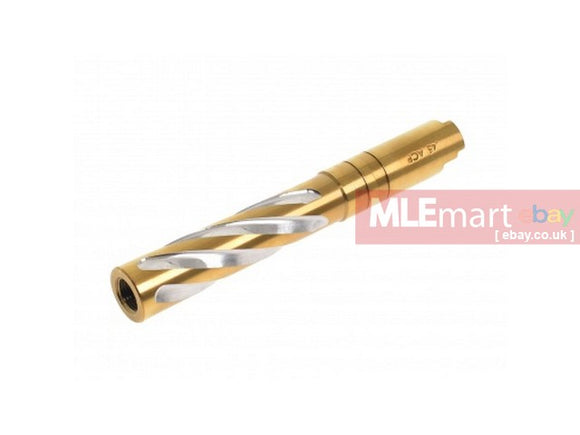 CowCow Technology Tornado 5.1 Threaded Outer Barrel (.45 marking) - Gold For TM Hi-Capa Series - MLEmart.com