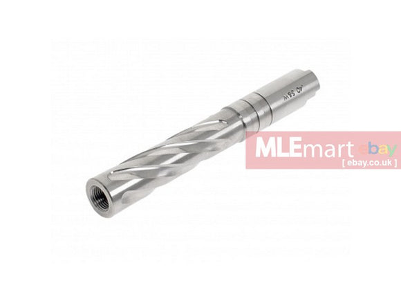 CowCow Technology Tornado 5.1 Threaded Outer Barrel (.40 marking) - Silver For TM Hi-Capa Series - MLEmart.com