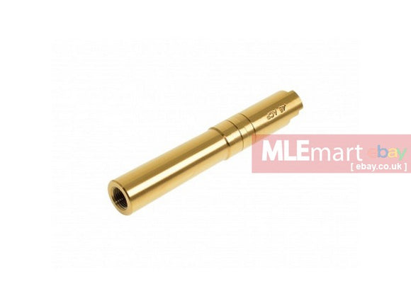 CowCow Technology 4.3 Threaded Outer Barrel (.45 marking) - Gold For TM Hi-Capa Series - MLEmart.com