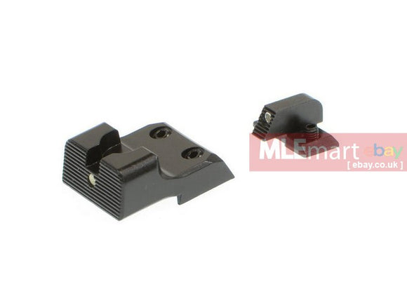 Crusader Steel High Front &Rear Sight for VP9 Gas Blowblack Pistol - MLEmart.com