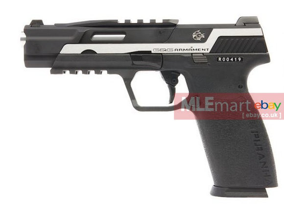 MLEmart.com - G&G Piranha TR GBB Airsoft Pistol - Silver